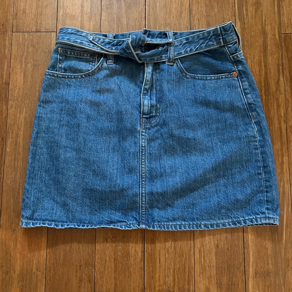 Madewell Blue Denim Mini Skirt